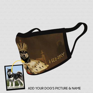 Personalized Dog Gift Idea - Royal Dog's Portrait 82 For Dog Lovers - Cloth Mask